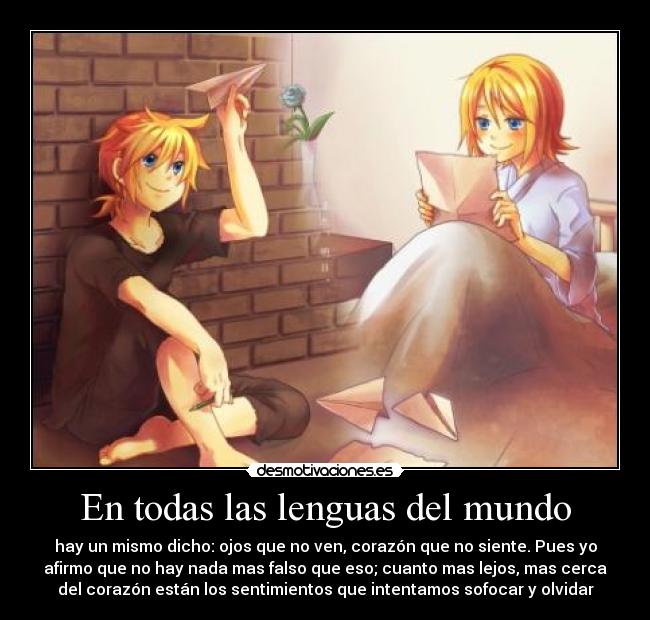 En todas las lenguas del mundo -