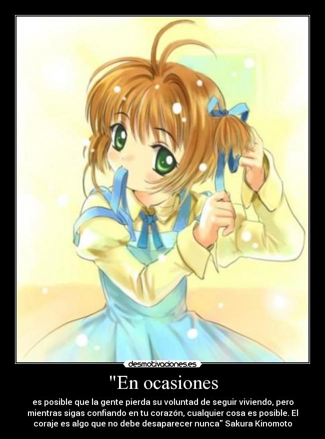 carteles sakura card captor clamp anime frase desmotivaciones