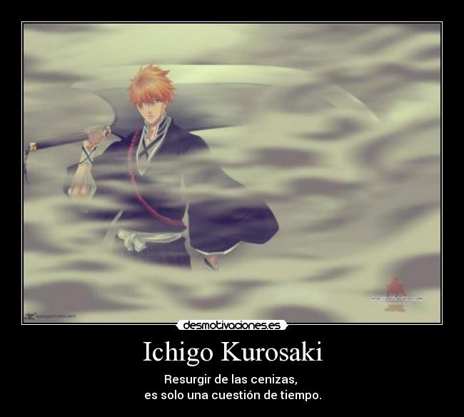 Ichigo Kurosaki - Resurgir de las cenizas,
es solo una cuestión de tiempo.