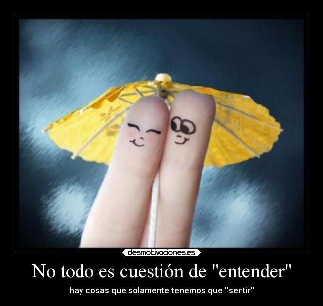 No todo es cuestión de entender - 