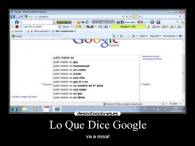 Lo Que Dice Google - va a misa!