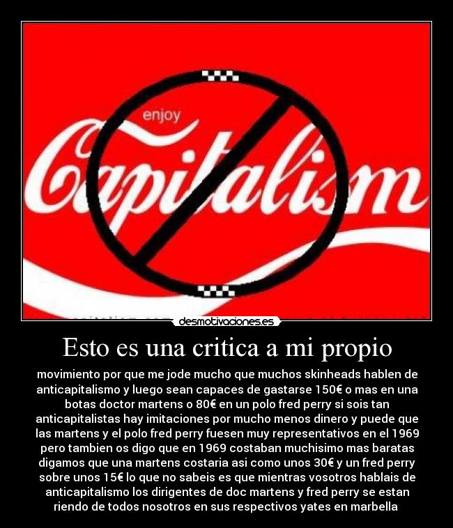 Esto es una critica a mi propio -