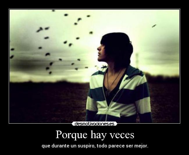 Porque hay veces -