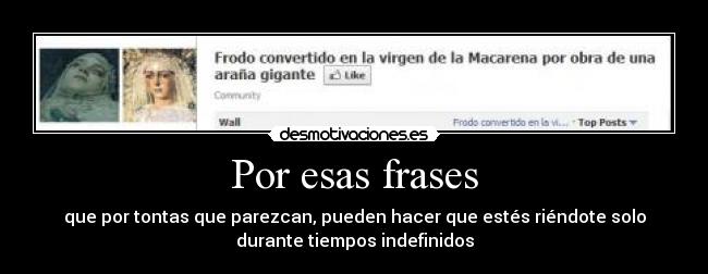 Por esas frases -