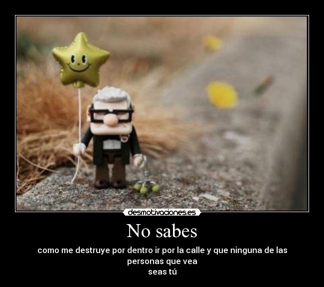 No sabes - 