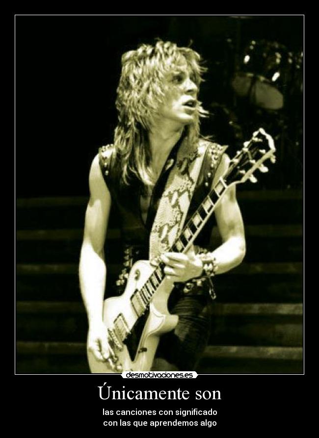 Únicamente son - las canciones con significado
con las que aprendemos algo