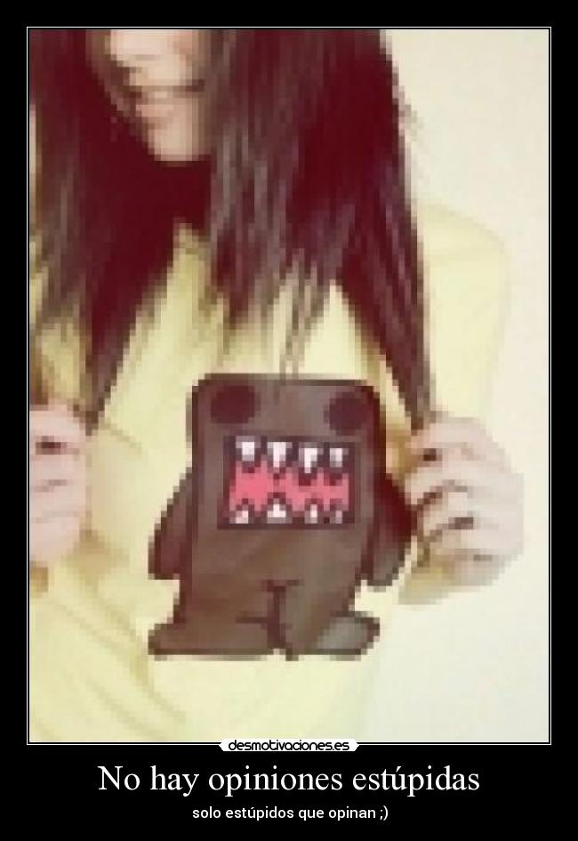 No hay opiniones estúpidas -