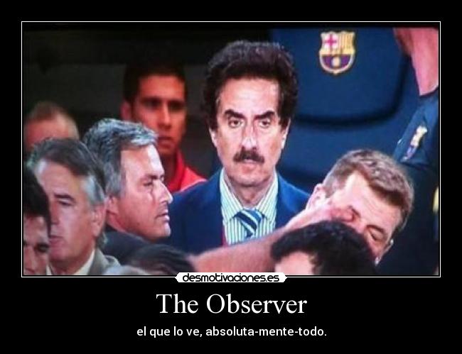 The Observer - el que lo ve, absoluta-mente-todo.