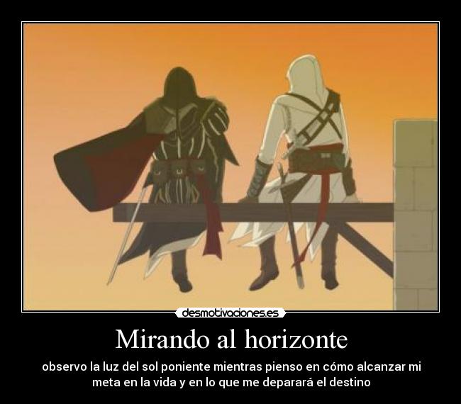 Mirando al horizonte -