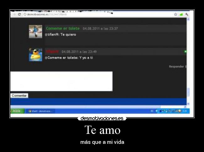 Te amo - más que a mi vida