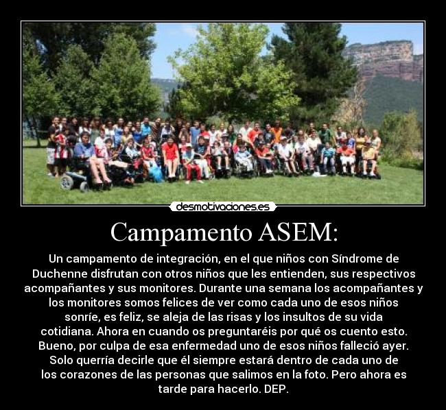 Campamento ASEM: -