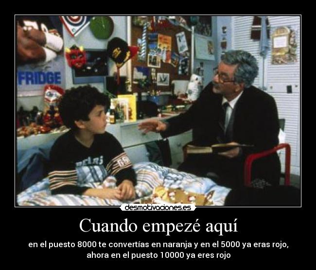 Cuando empezé aquí -