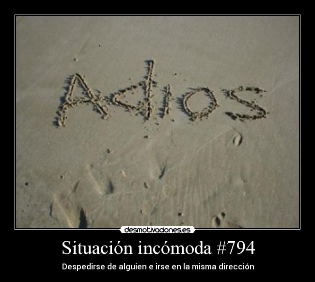 Situación incómoda #794 - Despedirse de alguien e irse en la misma dirección