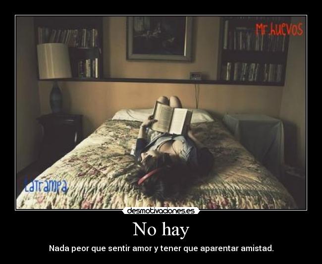 No hay -