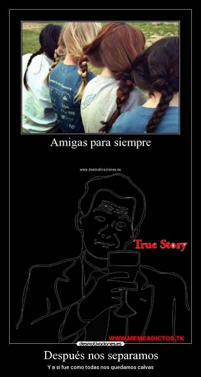 Después nos separamos - Y a si fue como todas nos quedamos calvas