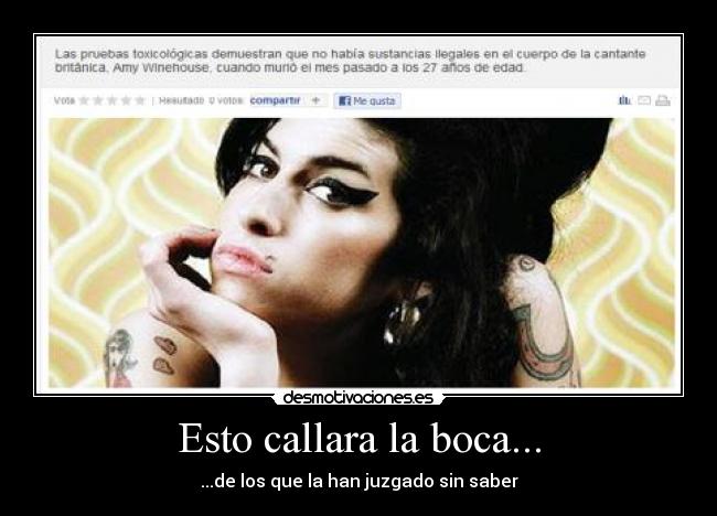 Esto callara la boca... -