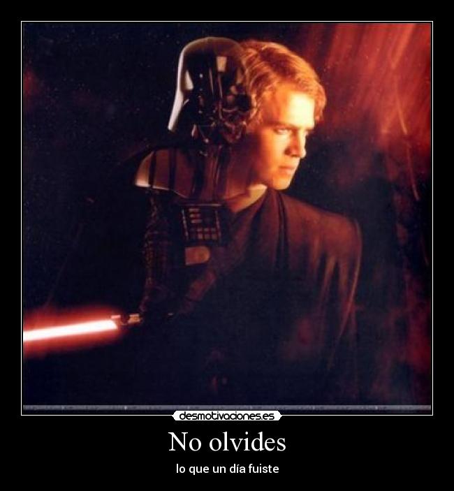 carteles anakin skywalker dath vader jedi lado oscuro sith caja gambas star wars desmotivaciones