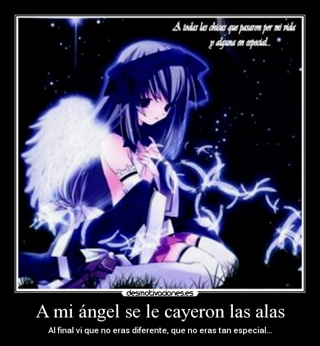 A mi ángel se le cayeron las alas - 