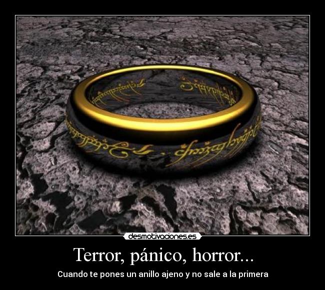 Terror, pánico, horror... -