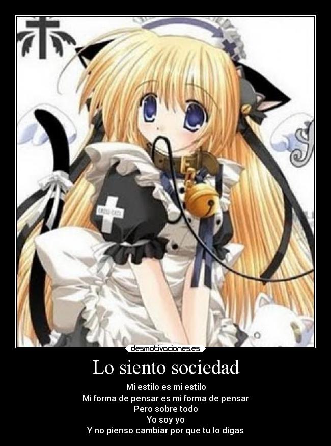 Lo siento sociedad - 