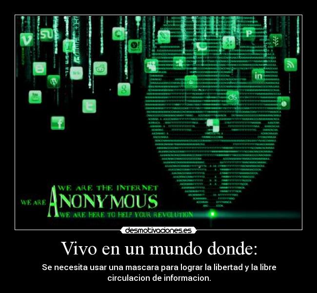 carteles mundo anonymous desmotivaciones