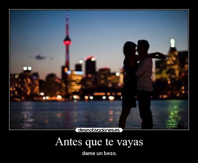 Antes que te vayas -