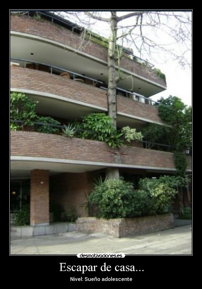 Escapar de casa... -