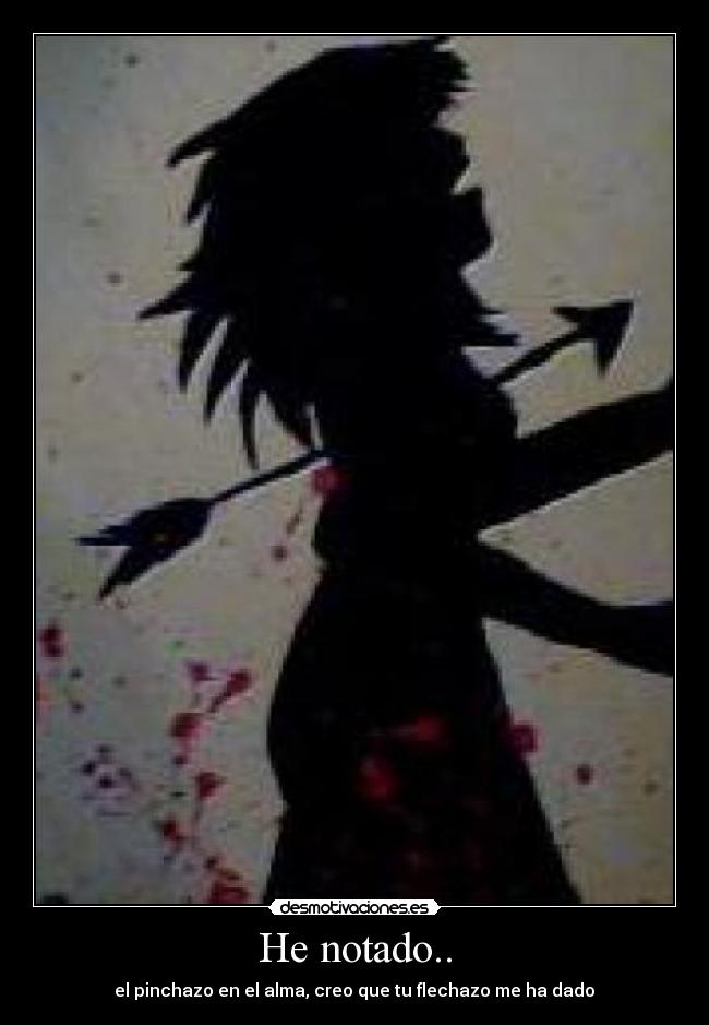 carteles notado pinchazo alma flechazo dado desmotivaciones