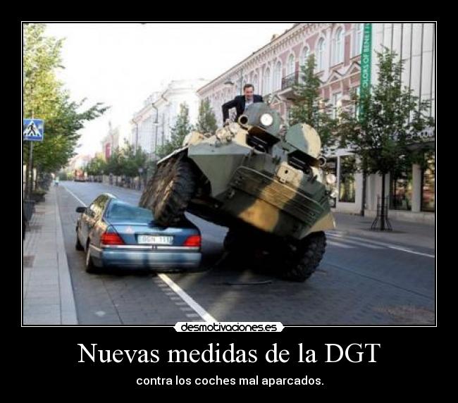 Nuevas medidas de la DGT - contra los coches mal aparcados.