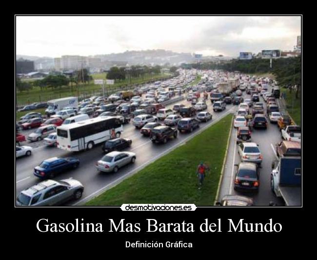 Gasolina Mas Barata del Mundo - Definición Gráfica
