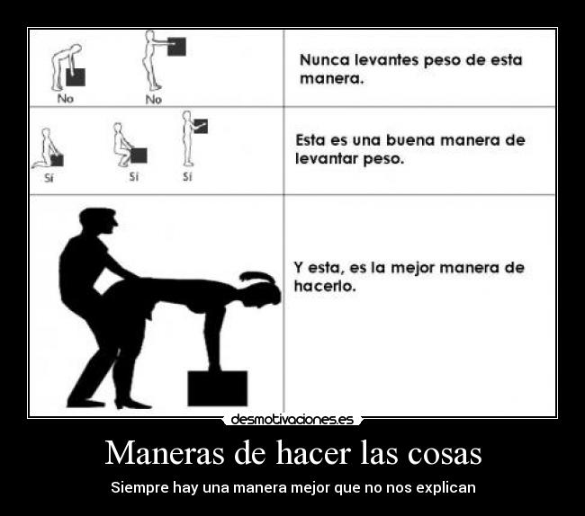 Maneras de hacer las cosas -