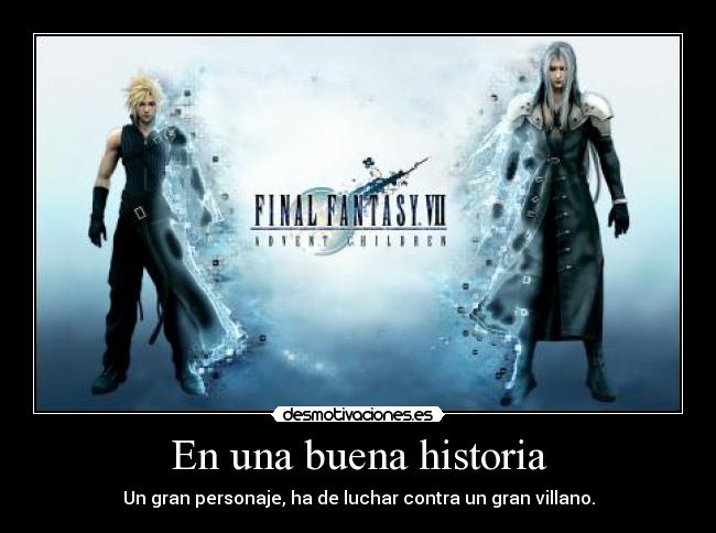 En una buena historia -