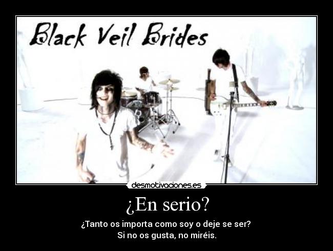 carteles black veil brides desmotivaciones