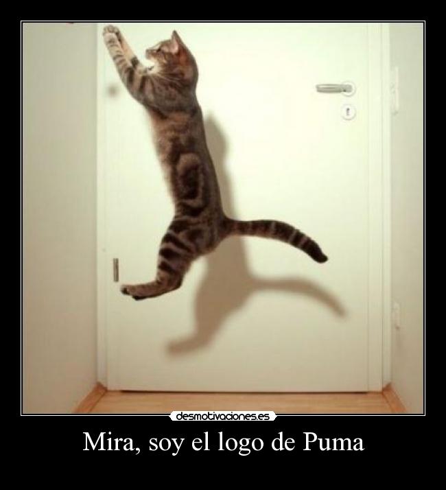 Mira, soy el logo de Puma -