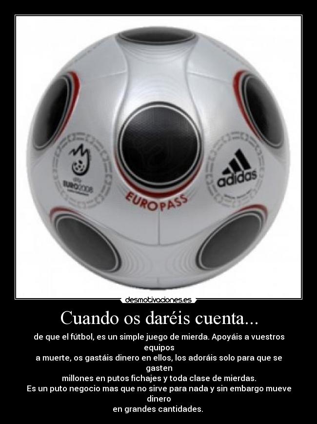 carteles futbols desmotivaciones