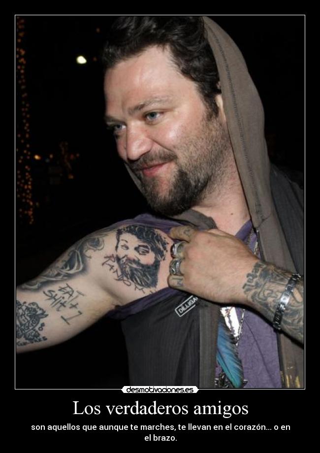 carteles amigos bam marguera ramdon hero ryan dunn desmotivaciones