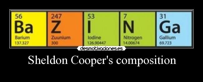 Sheldon Coopers composition - 