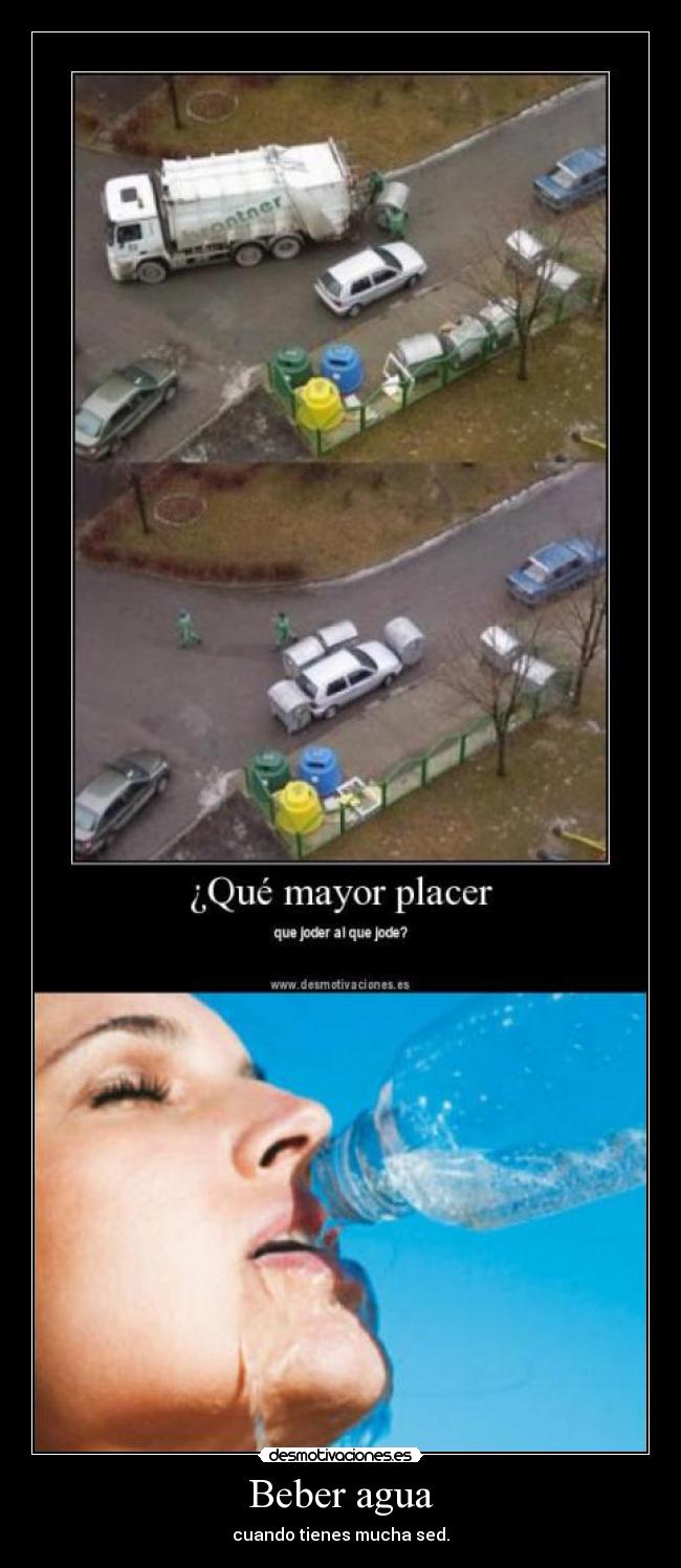 Beber agua -