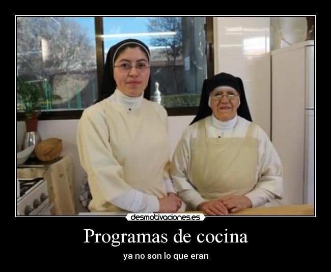 Programas de cocina - ya no son lo que eran