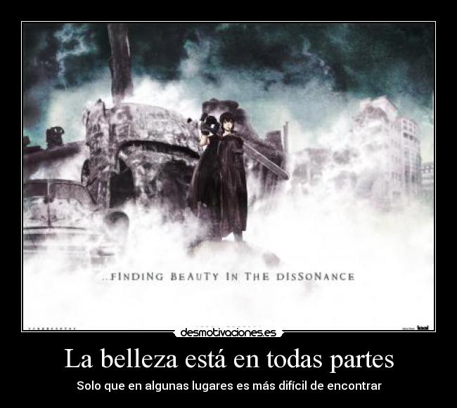 La belleza está en todas partes - Solo que en algunas lugares es más difícil de encontrar