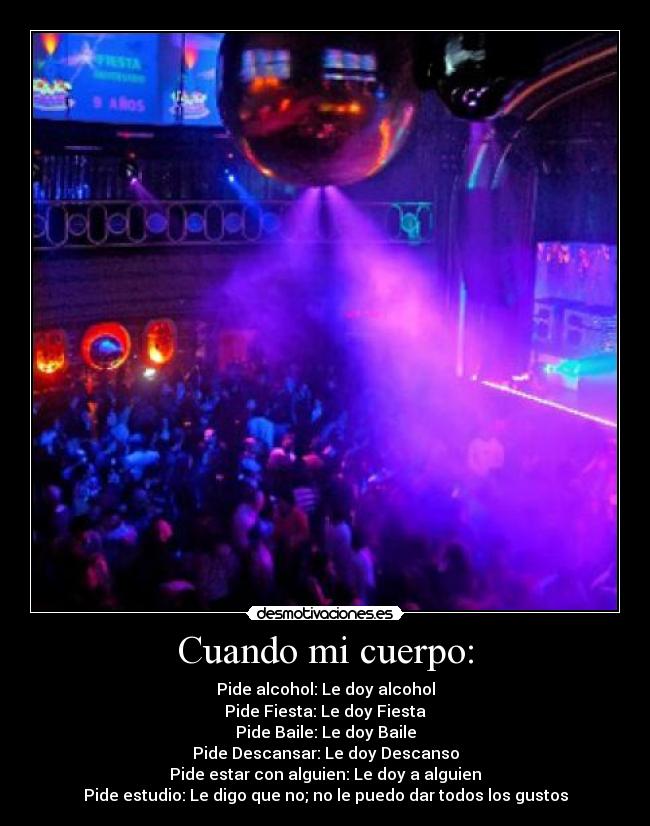 Cuando mi cuerpo: - 