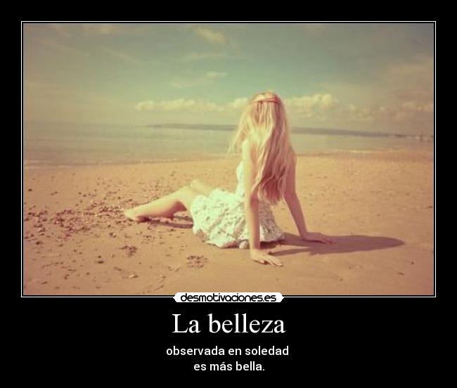 La belleza -