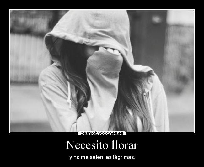 Necesito llorar -