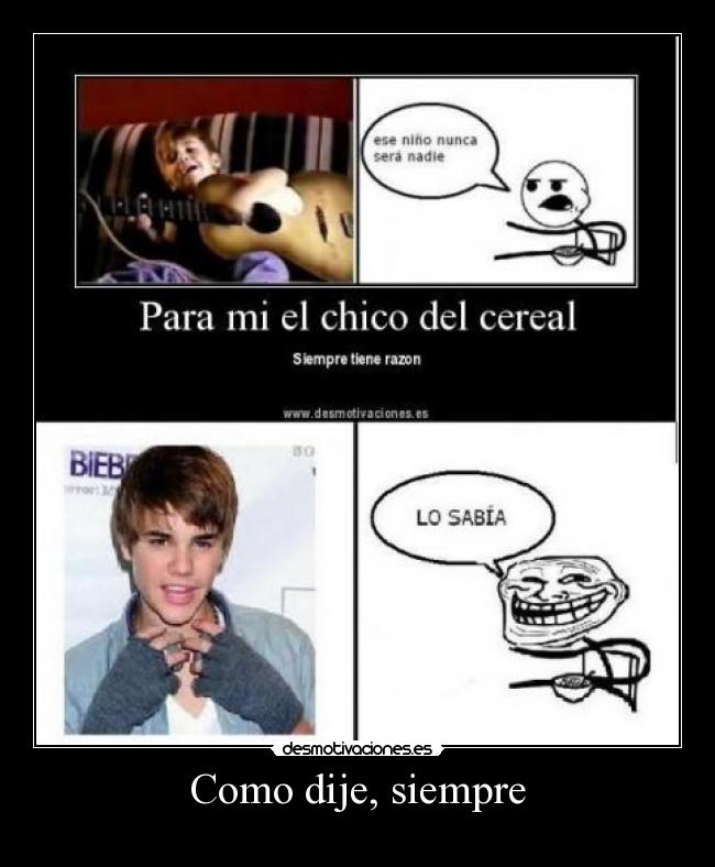 Como dije, siempre - 