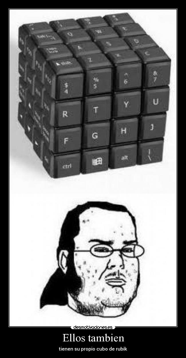 Ellos tambien - tienen su propio cubo de rubik