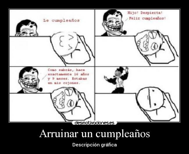 Arruinar un cumpleaños -