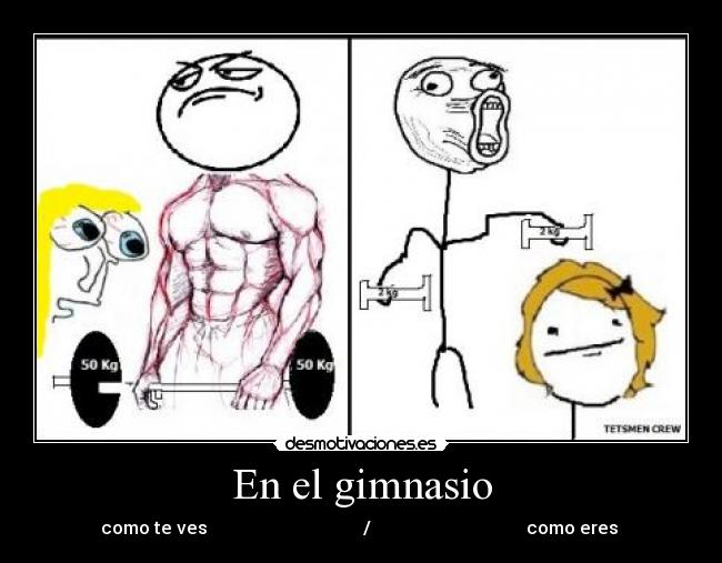En el gimnasio -