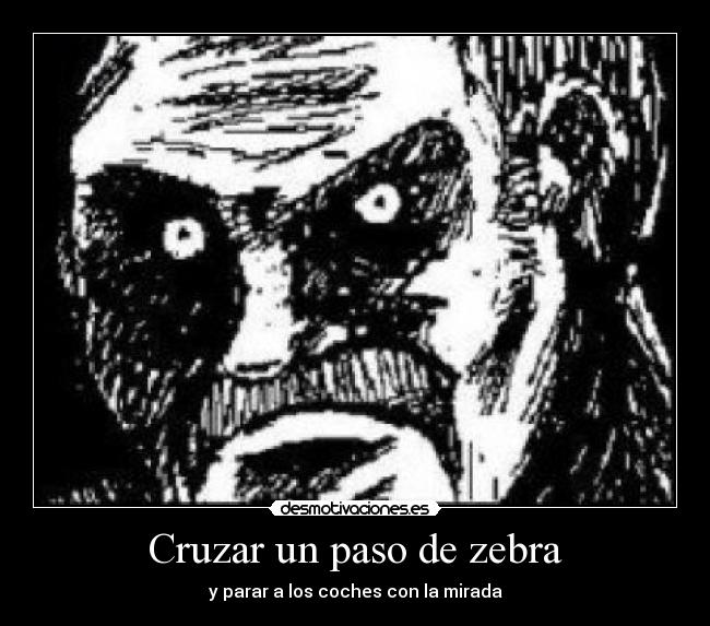 Cruzar un paso de zebra -