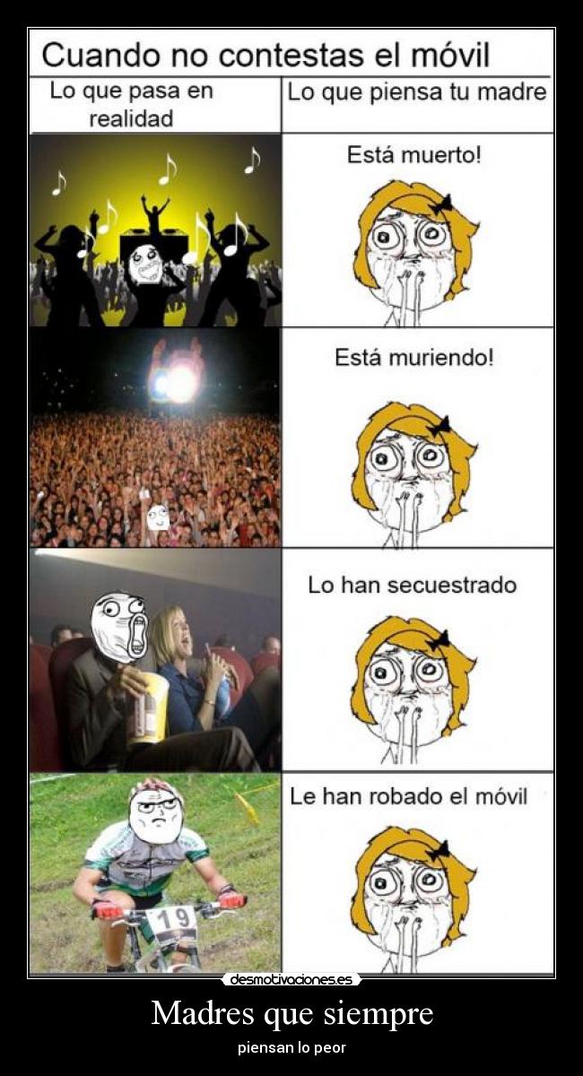 Madres que siempre - piensan lo peor