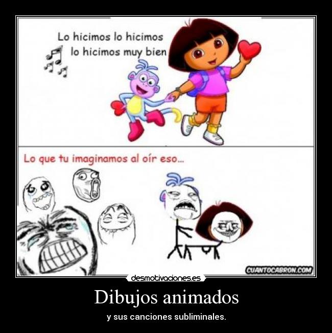 carteles dibujos animados desmotivaciones